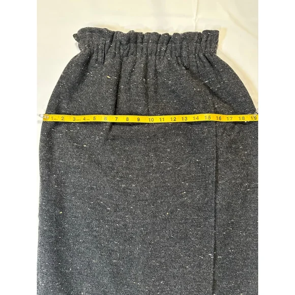Vintage Karen Kane 90s Wool Fringe Maxi Skirt | Boho Ethnic | Made USA M - Picture 11 of 11